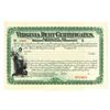 Image 1 : Virginia Debt Certificate, ca.1900-1910 Specimen Bond