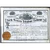 Image 1 : North Western Telephone Exchange Co., 1883 Issued Stock.