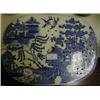 Image 1 : A Victorian Willow Pattern Meat Drainer, 37 cm
