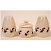 Image 1 : A Carltonware Guinness Condiment Set, of baluster form, decorated a band of toucans See illustratio