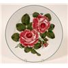 Image 1 : A Wemyss Pottery Plate, painted roses, script mark (small chip) 24 5 cm See illustration