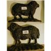 Image 1 : A Pair of Victorian Cast Iron Door Stops, in the form of sheep, 23 cm