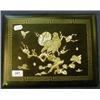 Image 1 : Three Japanese Ivory and Lacquered Panels, decorated birds and figures, a Victorian papier mache pic