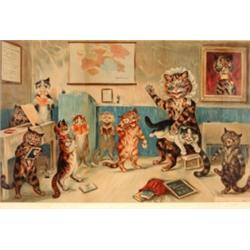 A Louis Wain Print, Miss Catty is a Rat, 45 x 69 cm See illustration