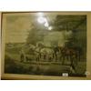 Image 1 : A 19th Century Aquatint, after Alken, Waiting to Change, in an oak frame