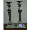 Image 1 : A Pair of Adams Style Plated Candlesticks, inscribed, 28 cm (2)