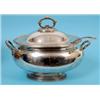 Image 1 : A Late Victorian Oval Soup Tureen and Cover, engraved garters, with bead edging, and an associated l