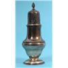 Image 1 : A George III Style Silver Sugar Caster, of baluster form, Birmingham 1969, 15 cm