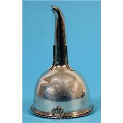 A William IV Silver Wine Funnel, initialled and dated 1833, with gadroon edging, Robert Hennell II,