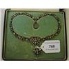 Image 1 : A Paste Necklace, with bird pendant, boxed