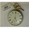 Image 1 : A Victorian Silver Open Face Pocket Watch, with Roman numerals and subsidiary seconds dial, London 1