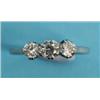 Image 1 : A Platinum and Diamond Three Stone Ring See illustration