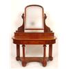Image 1 : A Victorian Mahogany Duchess Dressing Table, the arched top mirror above three short jewellery drawe