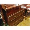 Image 1 : A 19th Century Mahogany Chest, of two short and three graduated long drawers, 107 cm