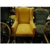 Image 1 : An Edwardian Wing Armchair, on tapering square legs