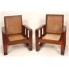 Image 1 : A Faux Rosewood Colonial Bergere Suite, with caned backs and seats, comprising: four armchairs and a