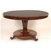 Image 1 : An Early Victorian Rosewood Centre Table, on a tapering circular column, and circular platform base