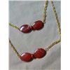 Image 1 : NECKLACE - JASPER GEMSTONES ON EXTRA LONG CHAIN - 58"