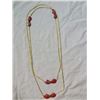 Image 3 : NECKLACE - JASPER GEMSTONES ON EXTRA LONG CHAIN - 58"