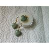 Image 1 : NEW PENDANT & EARRINGS SET - JADE HEARTS