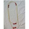 Image 3 : NECKLACE - JASPER GEMSTONES ON EXTRA LONG CHAIN - 58"