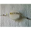 Image 2 : BRACELET - 9 OVAL FACETTED MULTI GEMSTONES & DIAMOND IN STERLING SILVER SETTING - RETAIL ESTIMATE $4