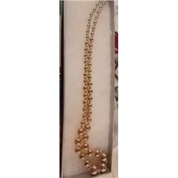 NECKLACE - 925 STERLING SILVER AND ROSE GOLD - ITALIAN MADE - RETAIL ESTIMATE $200