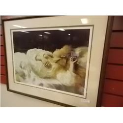 VINTAGE PICTURE - LADY SLEEPING