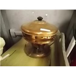 VINTAGE COPPER CHAFFIN POT