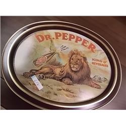 COLLECTABLE - OVAL DR.PEPPER METAL SERVING TRAY