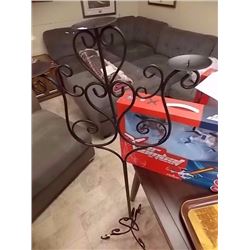 NEW WROUGHT CANDLE HOLDER - 53" TALL