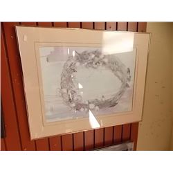 PICTURE- SPRING WREATH SIGNED PRINT