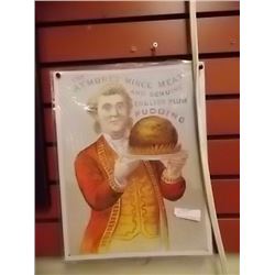 VINTAGE METAL SIGN -"ATMORE'S MINCE MEAT"