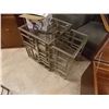 Image 1 : METAL & GLASS NESTING TABLES - 2PC