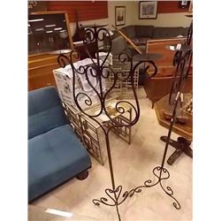 NEW WROUGHT CANDLE HOLDER - 53" TALL