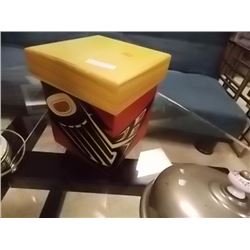 LIDDED WOOD BOX - FIRST NATIONS MOTIF
