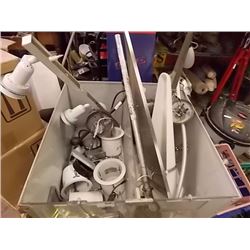 BIN OF CEILING LITES & WALL LITES