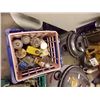 Image 1 : BIN MISC TOOLS WITH BIN OF MISC PRODUCTS