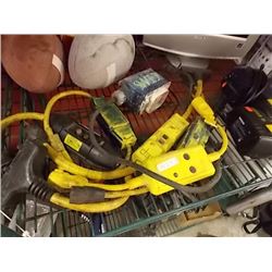 EXTENTION CORD ACCESSORIES - SPLITTERS,  ETC