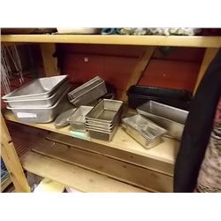 SHELF LOT- BREAD PANS & MORE