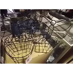 WROUGHT IRON PLANT HOLDERS- 6 TTL