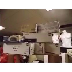 SHELF LOT - NEW PRINTER TONER CARTRIDGES - 7 BOXES