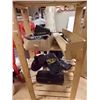 Image 1 : SHELF - BOX OF ELECTRONICS, RINTER KEYBOARDS METAL STAND AND MORE