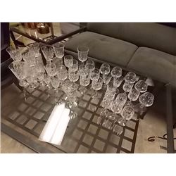 CRYSTAL GLASS SET - 40PC