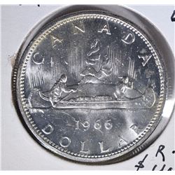1966 Canadian Silver Dollar 80/% silver super details