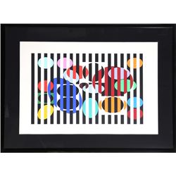 Yaacov Agam, One and Another No. 5, Serigraph