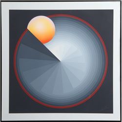 Patrice Breteau, Two Circles, Screenprint