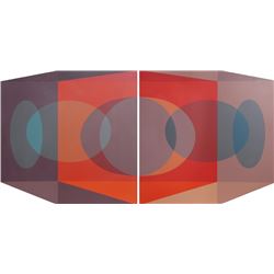 Benjamin Cunningham, Scarlet Tesseract Corner, Silkscreen