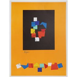 Yaacov Agam, Untitled for De l'Art Optique au Cinetisme, Serigraph