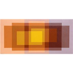 Hannes Beckmann, Color Study for Double Shadows over Yellow, Oil Painting